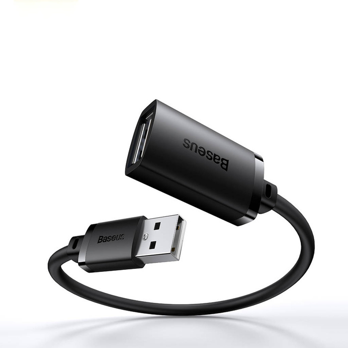 Przedłużacz kabel USB 2.0 0.5m Baseus AirJoy Series - czarny