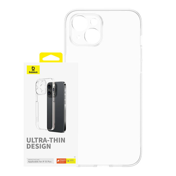 Etui na telefon iPhone 15 Plus Baseus OS-Lucent Series (Przezroczysty)