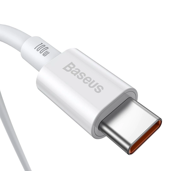 [PO ZWROCIE] Baseus Superior kabel przewód USB Typ C - USB Typ C szybkie ładowanie Quick Charge / Power Delivery / FCP 100W 5A 20V 2m biały (CATYS-C02)