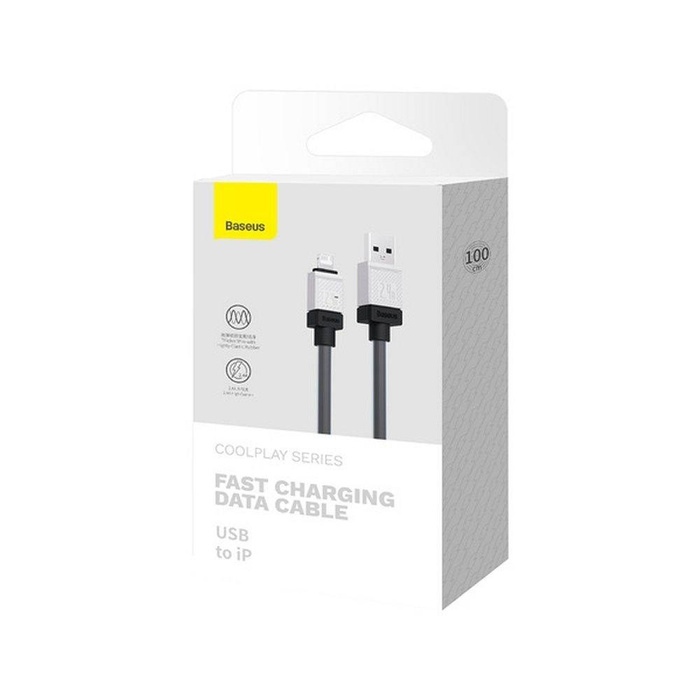 Kabel USB - Lightning 2.4A 1m Baseus CoolPlay - czarny