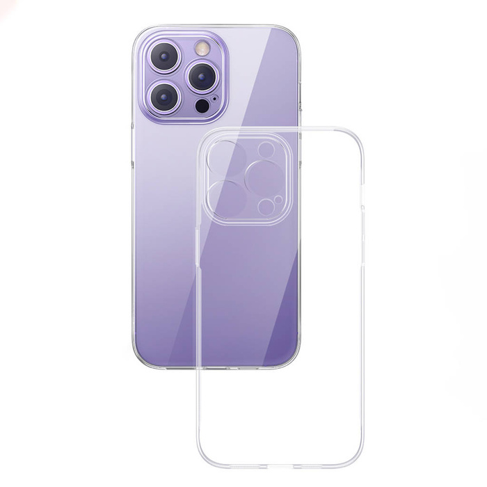 Etui Baseus Crystal Case etui do iPhone 14 Pro cienki pokrowiec + szkło przezroczyste Case