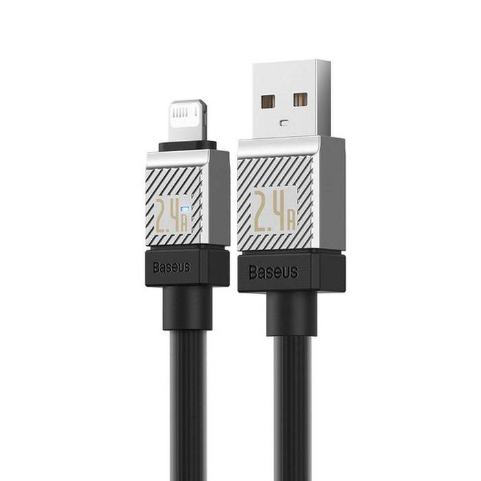 Kabel USB - Lightning 2.4A 1m Baseus CoolPlay - czarny