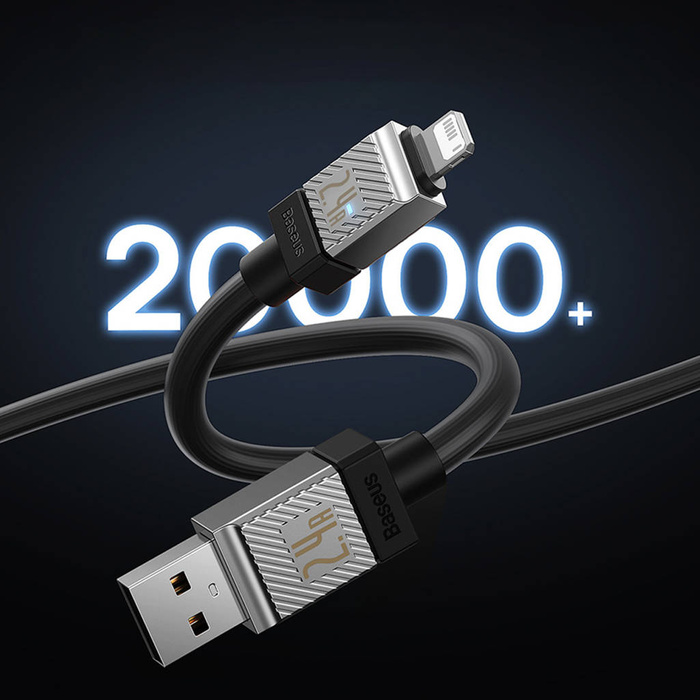 Kabel USB - Lightning 2.4A 1m Baseus CoolPlay - czarny