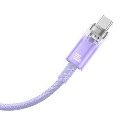 Kabel szybkiego ładowania Baseus USB do USB-C 6A,2m (Fioletowy)