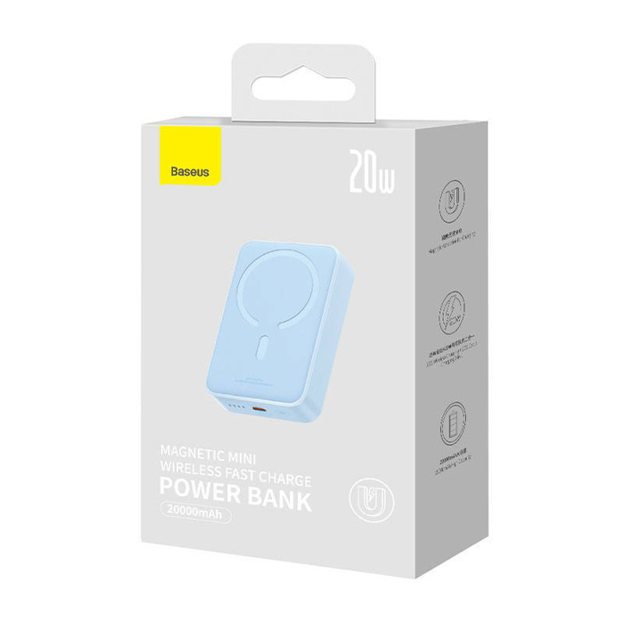 Powerbank Baseus Magnetic Mini 20000mAh 20W (niebieski)