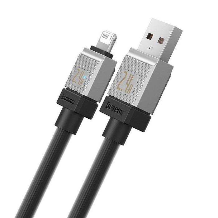 Kabel USB - Lightning 2.4A 2m Baseus CoolPlay - czarny