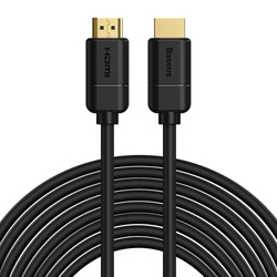 Baseus kabel przewód HDMI 2.0 4K 30 Hz 3D HDR 18 Gbps 8m czarny (CAKGQ-E01)