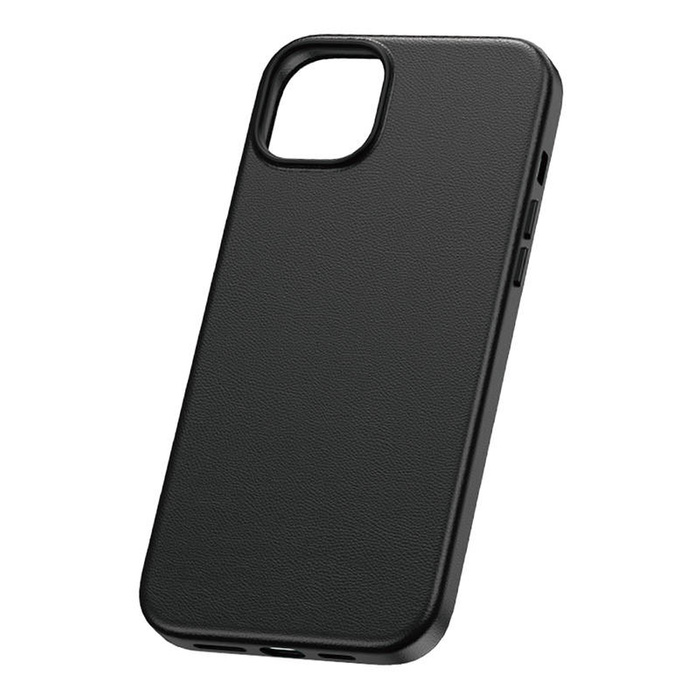 Etui na telefon iPhone 15 Plus Baseus Fauxther Series (Czarny)