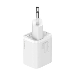 Baseus Super Si 1C szybka ładowarka USB Typ C 30W Power Delivery Quick Charge biały (CCSUP-J02)