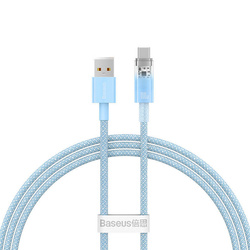 Kabel szybkiego ładowania Baseus USB do USB-C 6A,1m (Niebieski)