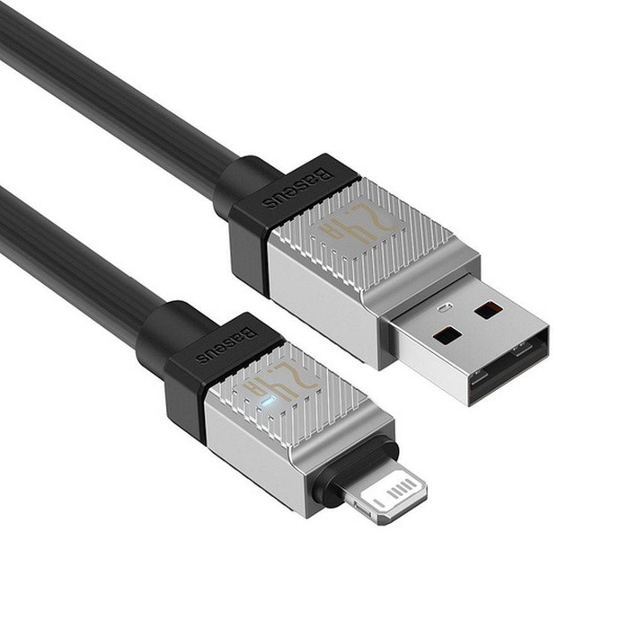 Kabel USB - Lightning 2.4A 1m Baseus CoolPlay - czarny