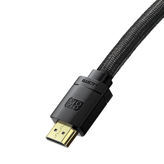 Baseus High Definition Series kabel HDMI 2.1 8K 60Hz 0,5m czarny (WKGQ040001)