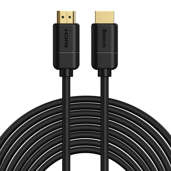 Baseus kabel przewód HDMI 2.0 4K 30 Hz 3D HDR 18 Gbps 8m czarny (CAKGQ-E01)