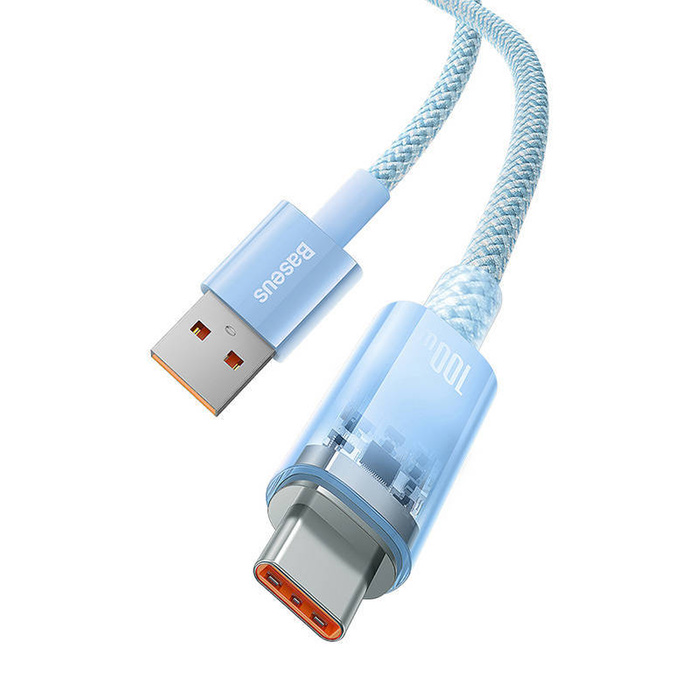 Kabel szybkiego ładowania Baseus USB do USB-C 6A,1m (Niebieski)