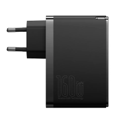 Ładowarka sieciowa Baseus GaN5 Pro 2 x USB-C + USB, 160W (czarna)