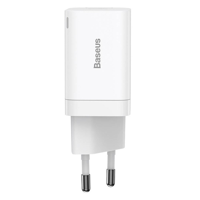 Baseus Super Si Pro szybka ładowarka USB / USB Typ C 30W Power Delivery Quick Charge biały (CCSUPP-E02)