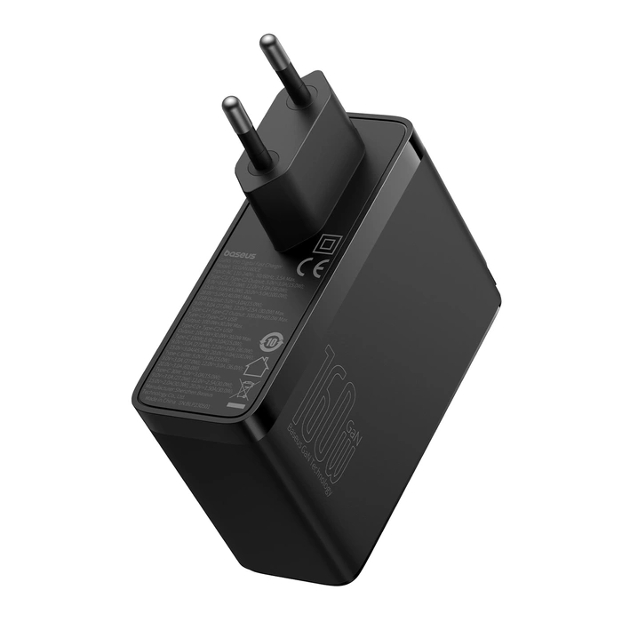 Ładowarka sieciowa Baseus GaN5 Pro 2 x USB-C + USB, 160W (czarna)