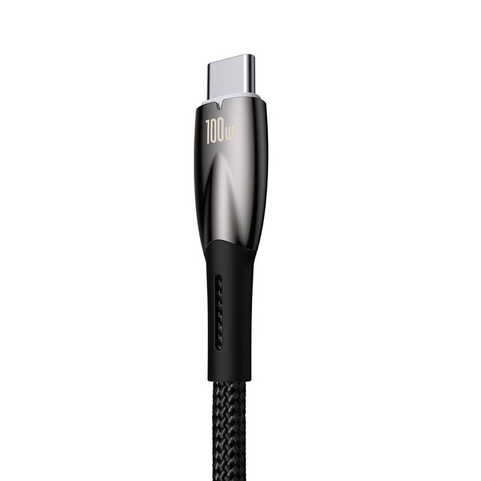 Baseus Glimmer Series kabel do szybkiego ładowania USB-A - USB-C 100W 480Mb/s 2m czarny