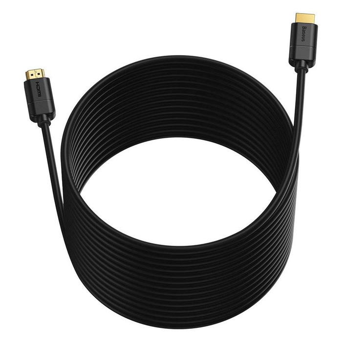 Baseus kabel przewód HDMI 2.0 4K 30 Hz 3D HDR 18 Gbps 8m czarny (CAKGQ-E01)