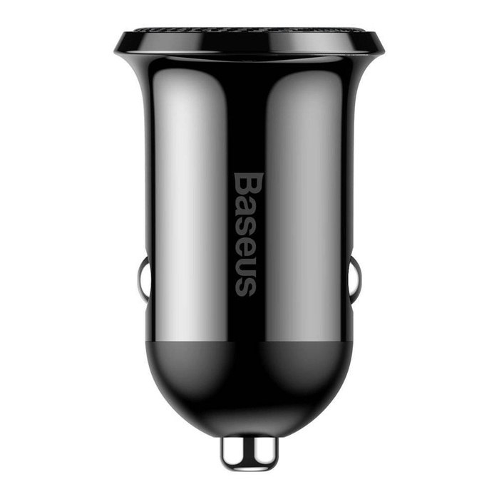 [PO ZWROCIE] Baseus Grain Pro ładowarka samochodowa 2x USB 4,8 A czarny (CCALLP-01)