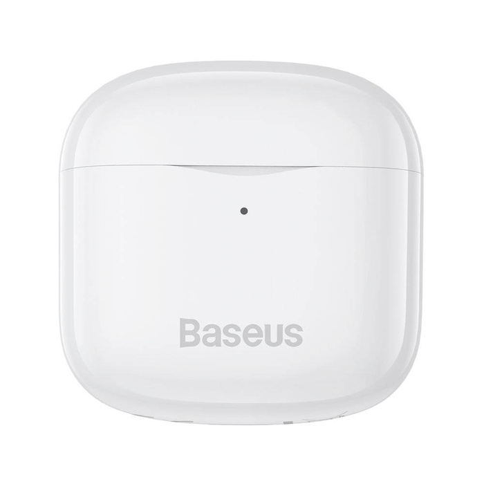 Baseus E3 bezprzewodowe słuchawki Bluetooth 5.0 TWS douszne wodoodporne IP64 biały (NGTW080002)