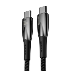 [PO ZWROCIE] Baseus Glimmer Series kabel do szybkiego ładowania USB-C 480Mb/s PD 100W 2m czarny