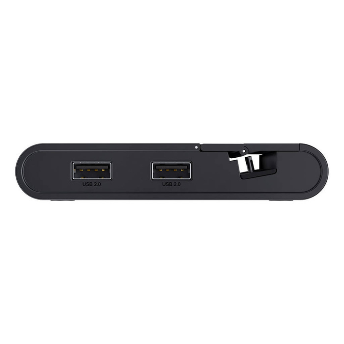 Baseus Mate stacja dokująca do telefonu USB Typ C HUB czarny (WKMD000001)