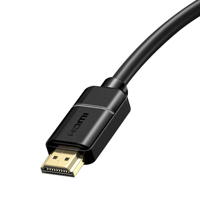 Baseus kabel przewód HDMI 2.0 4K 30 Hz 3D HDR 18 Gbps 8m czarny (CAKGQ-E01)