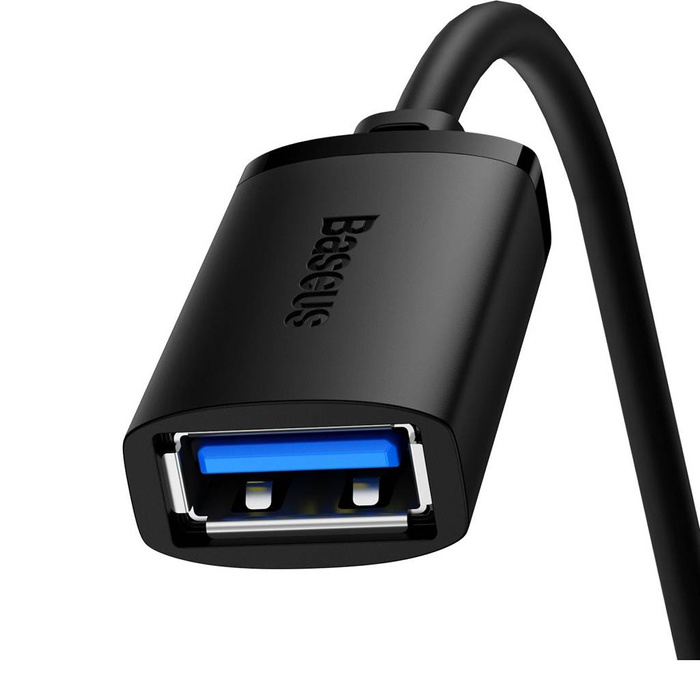 Przedłużacz kabel USB 3.0 1.5m Baseus AirJoy Series - czarny