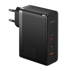 Ładowarka sieciowa Baseus GaN5 Pro 2 x USB-C + USB, 160W (czarna)