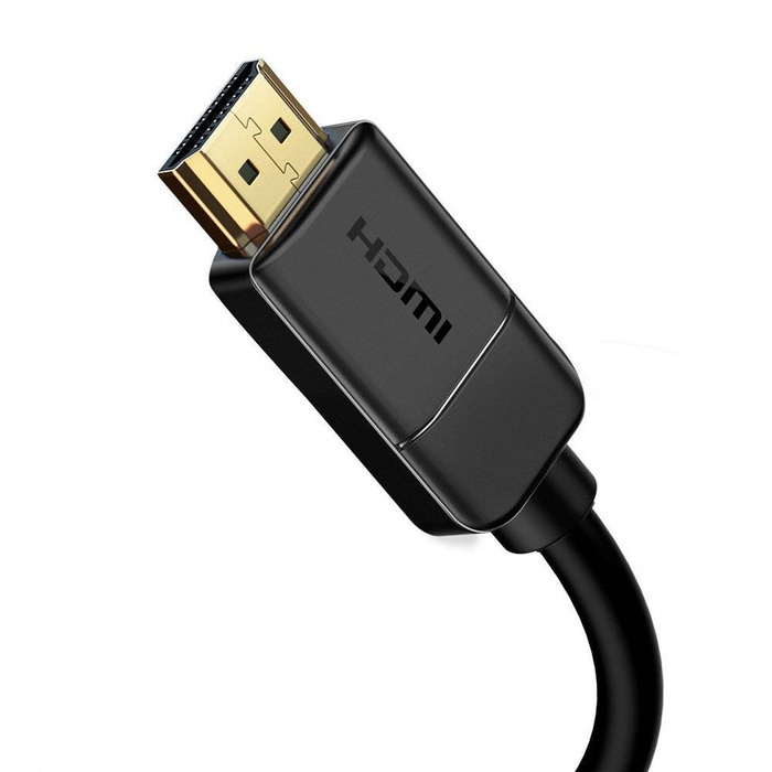 Baseus kabel przewód HDMI 2.0 4K 30 Hz 3D HDR 18 Gbps 8m czarny (CAKGQ-E01)