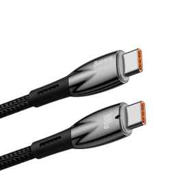 [PO ZWROCIE] Baseus Glimmer Series kabel do szybkiego ładowania USB-C 480Mb/s PD 100W 2m czarny