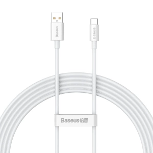 [PO ZWROCIE] Baseus Superior Series kabel do szybkiego ładowania USB-A - USB-C 100W 480Mb/s 2m biały