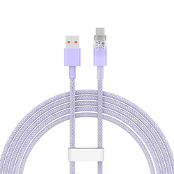 Kabel szybkiego ładowania Baseus USB do USB-C 6A,2m (Fioletowy)