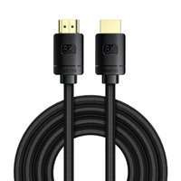 Baseus kabel HDMI 2.1 8K 60 Hz 48 Gbps / 4K 120 Hz / 2K 144 Hz 3D eARC QMS Dynamic HDR VRR ALLM 3m czarny (CAKGQ-L01)