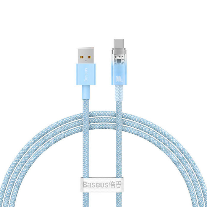 Kabel szybkiego ładowania Baseus USB do USB-C 6A,1m (Niebieski)