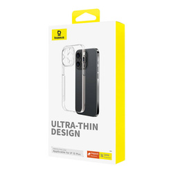 Etui na telefon iPhone 15 Plus Baseus OS-Lucent Series (Przezroczysty)