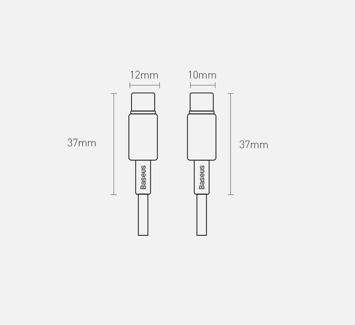 Baseus kabel USB Typ C - USB Typ C szybkie ładowanie Power Delivery Quick Charge 100 W 5 A 1 m czarny (CATWJ-01)