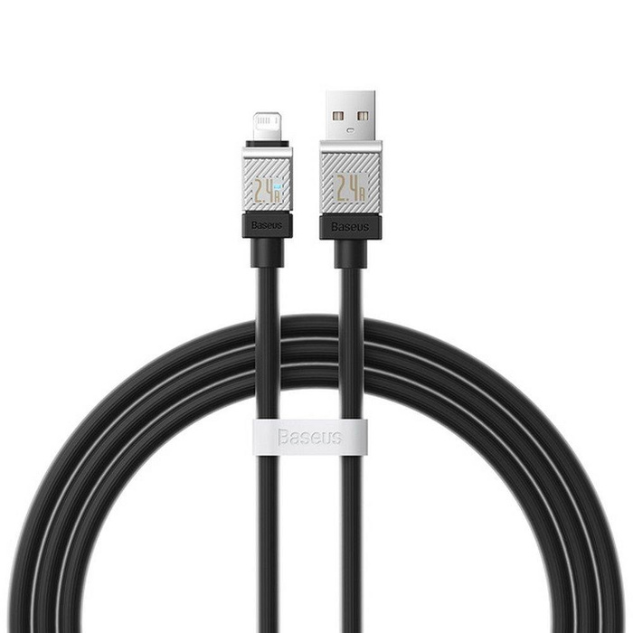 Kabel USB - Lightning 2.4A 1m Baseus CoolPlay - czarny