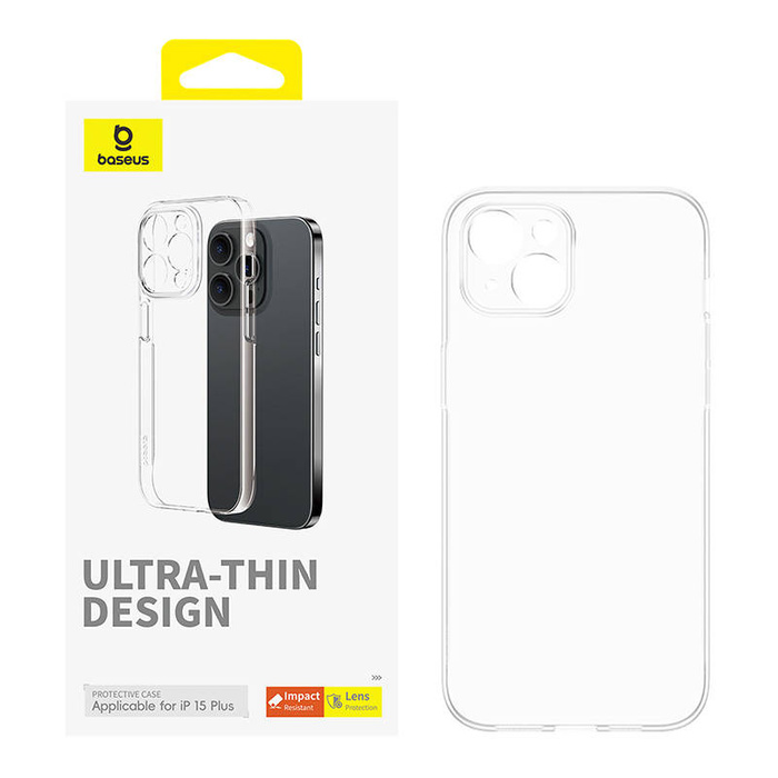 Etui na telefon iPhone 15 Plus Baseus OS-Lucent Series (Przezroczysty)