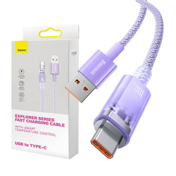 Kabel szybkiego ładowania Baseus USB do USB-C 6A,2m (Fioletowy)