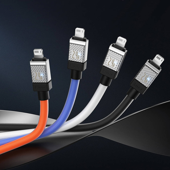 Kabel USB - Lightning 2.4A 2m Baseus CoolPlay - czarny